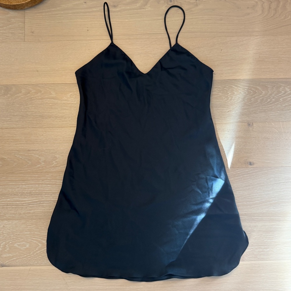 Vintage Rare Victoria's Secret Black Satin Lingerie
